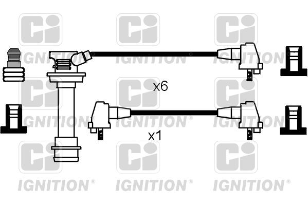 QUINTON HAZELL Комплект проводов зажигания XC629